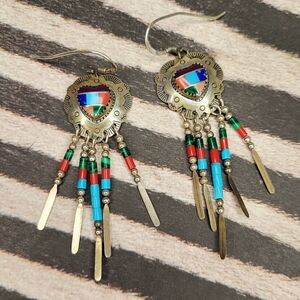 Multi Gemstone Sterling Earrings